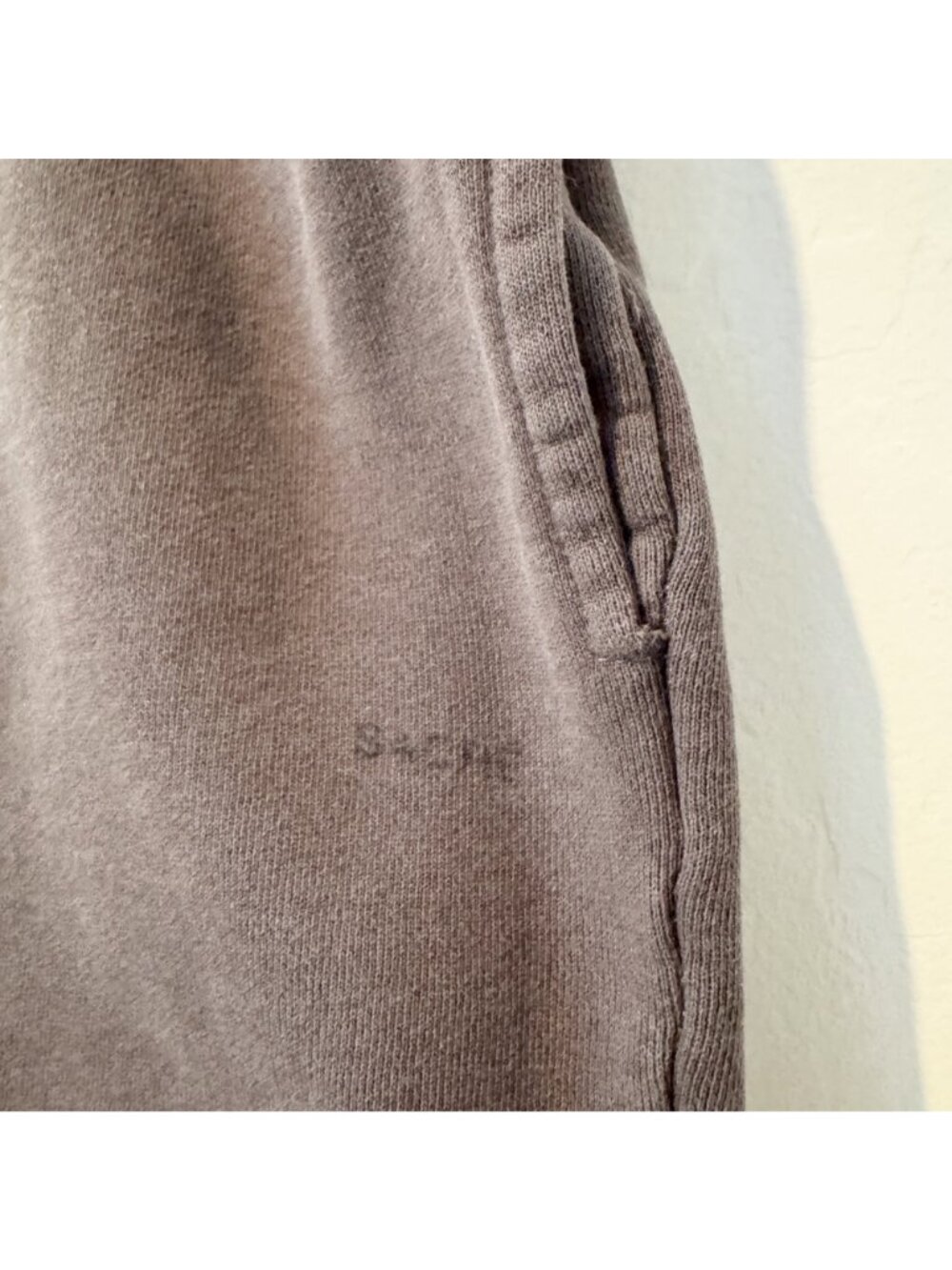 Sacre High Rise Pull On Elastic Waist Loungewear Sweat Shorts Casual Gray Large - Picture 5 of 8